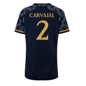 Real Madrid Daniel Carvajal #2 Gostujuci Dres za Ženska 2023-24 Kratak Rukavima